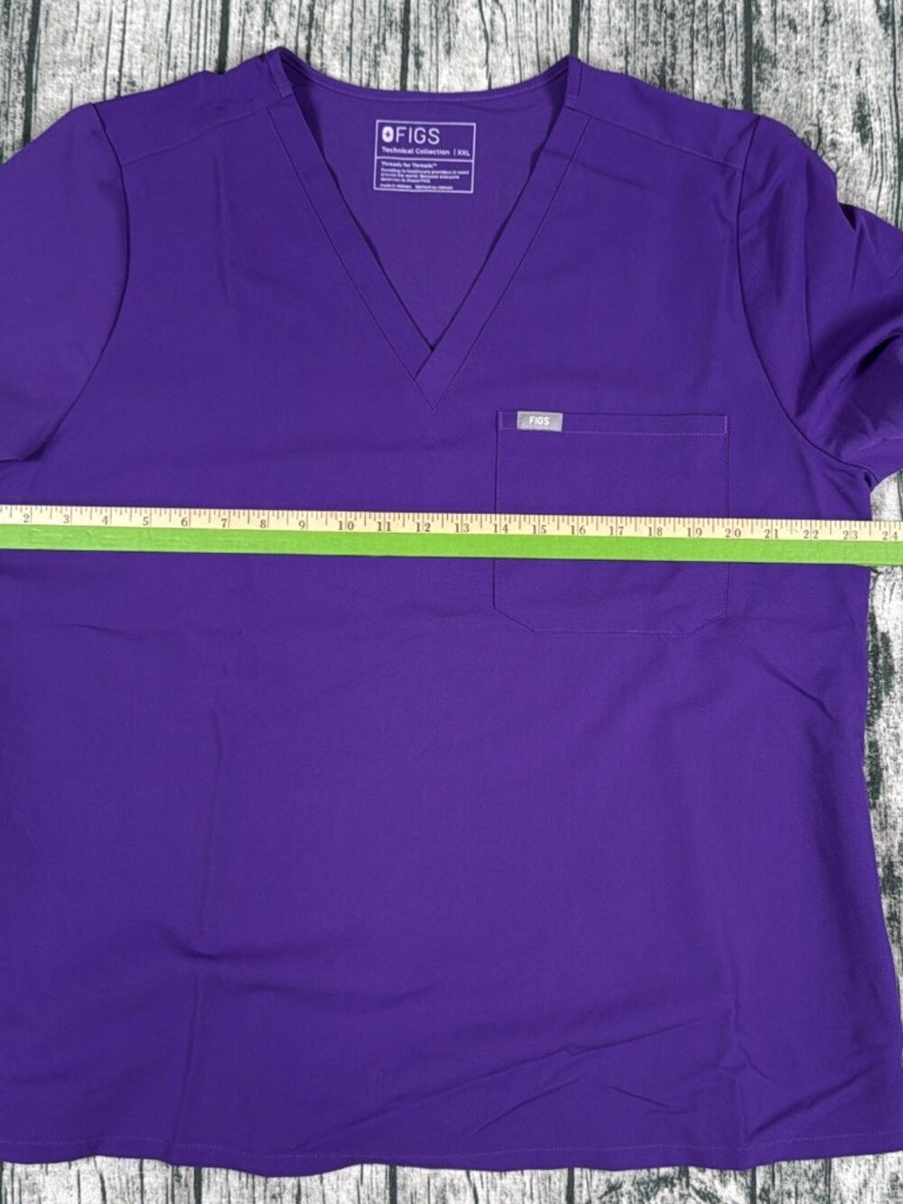 FIGS FW1000 Womens Scrub Top XXL Purple NWOT Technical Collection - Picture 6 of 7